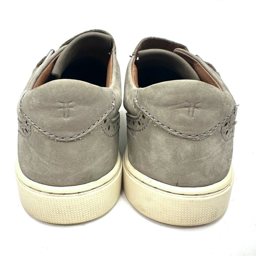 Frye gray Kiltie fringe sneaker Oxford preppy loafer brogue wingtip buckle 7.5 - Picture 10 of 13